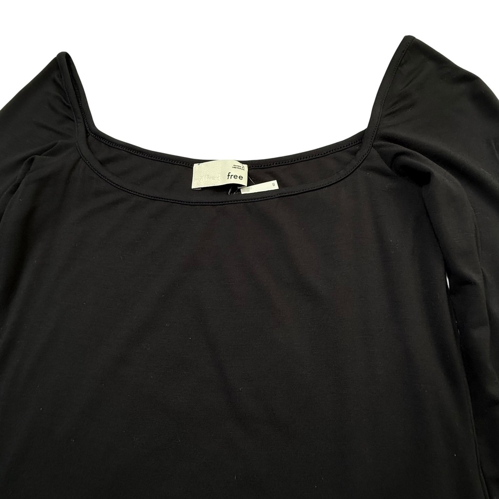 Aritzia Wilfred Free Diana Mini Dress Black Long Sleeve Body Con Small - Picture 5 of 10